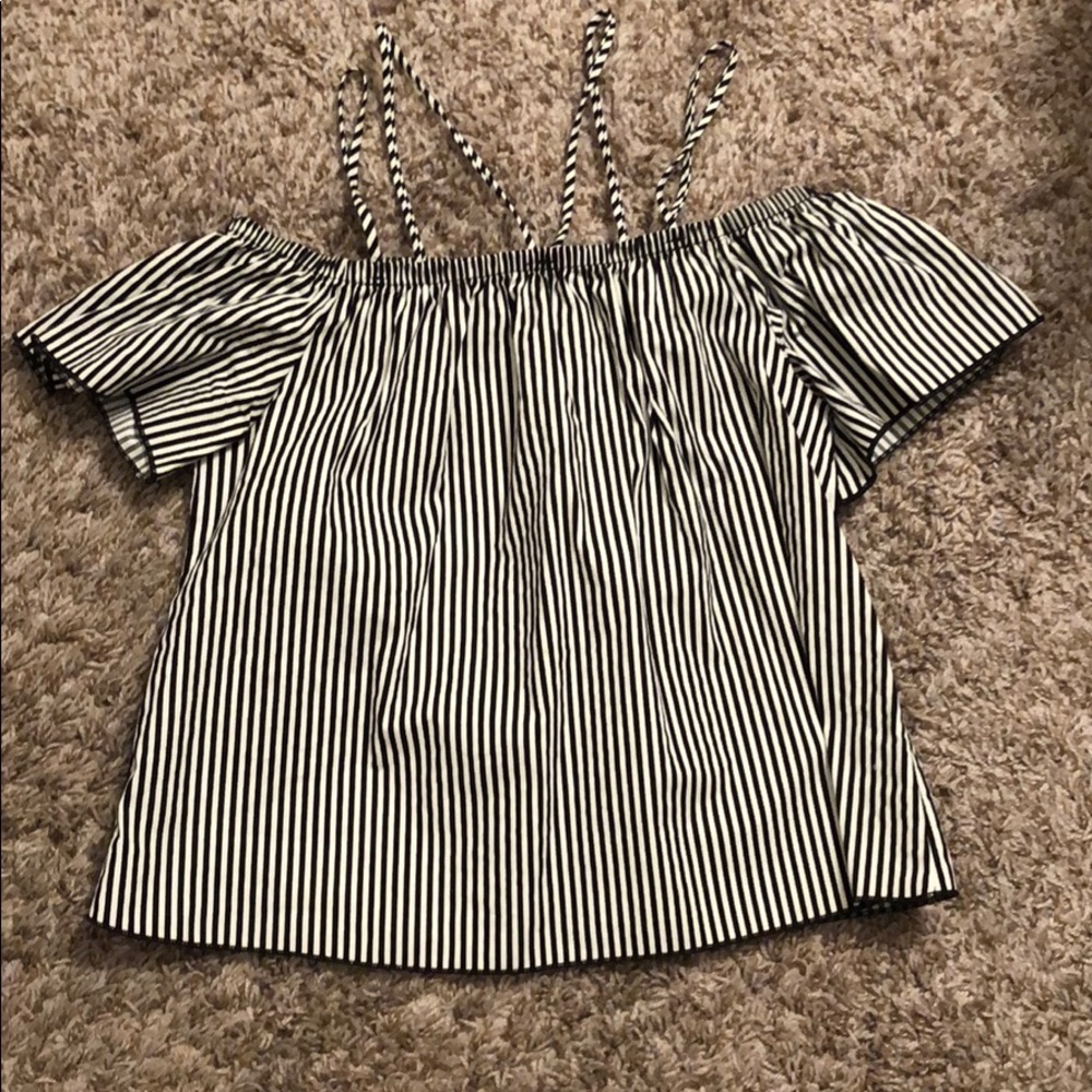 🌼4/$20 Papaya stripped off shoulder